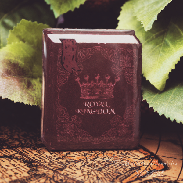 The Royal Kingdom Book (Bordeaux Book Brooch)
