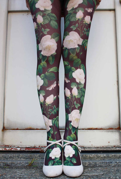 Eine Lilie White Roses Tights – Mulberry Chronicles