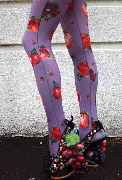 Eine Lilie Fruits & Bugs Tights Purple – Mulberry Chronicles