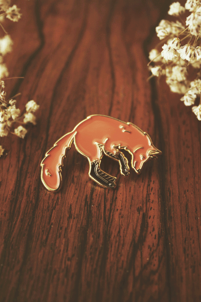 The Leaping Fox Pin