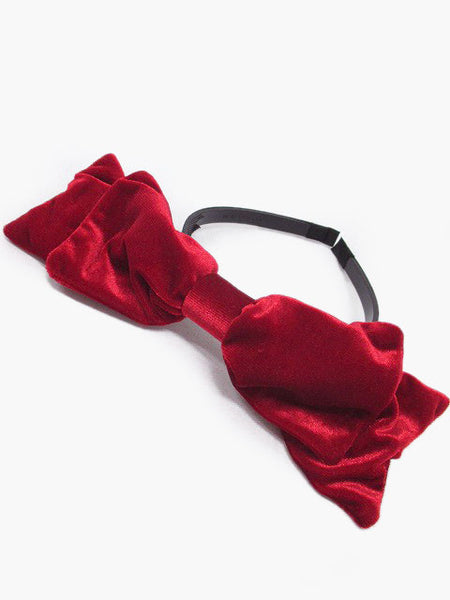 Red Velvet Bow Headband