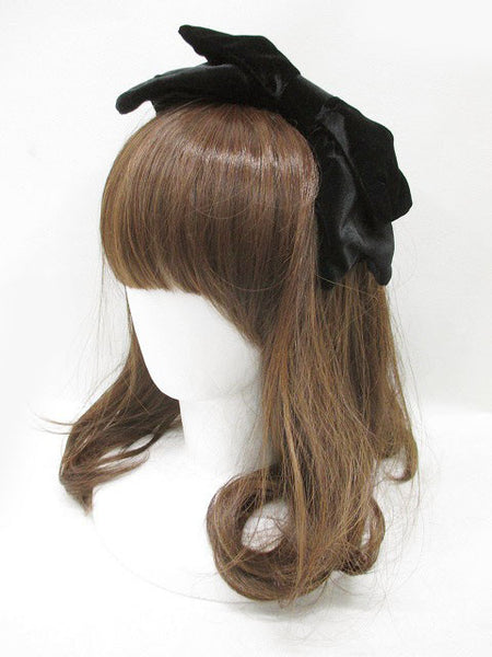 Black Velvet Bow Headband