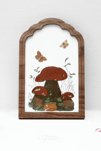 Miniature Fox Terrarium Artwork