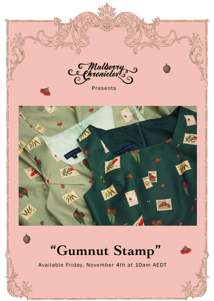 Gumnut Stamp "Red Earth" (Maroon)